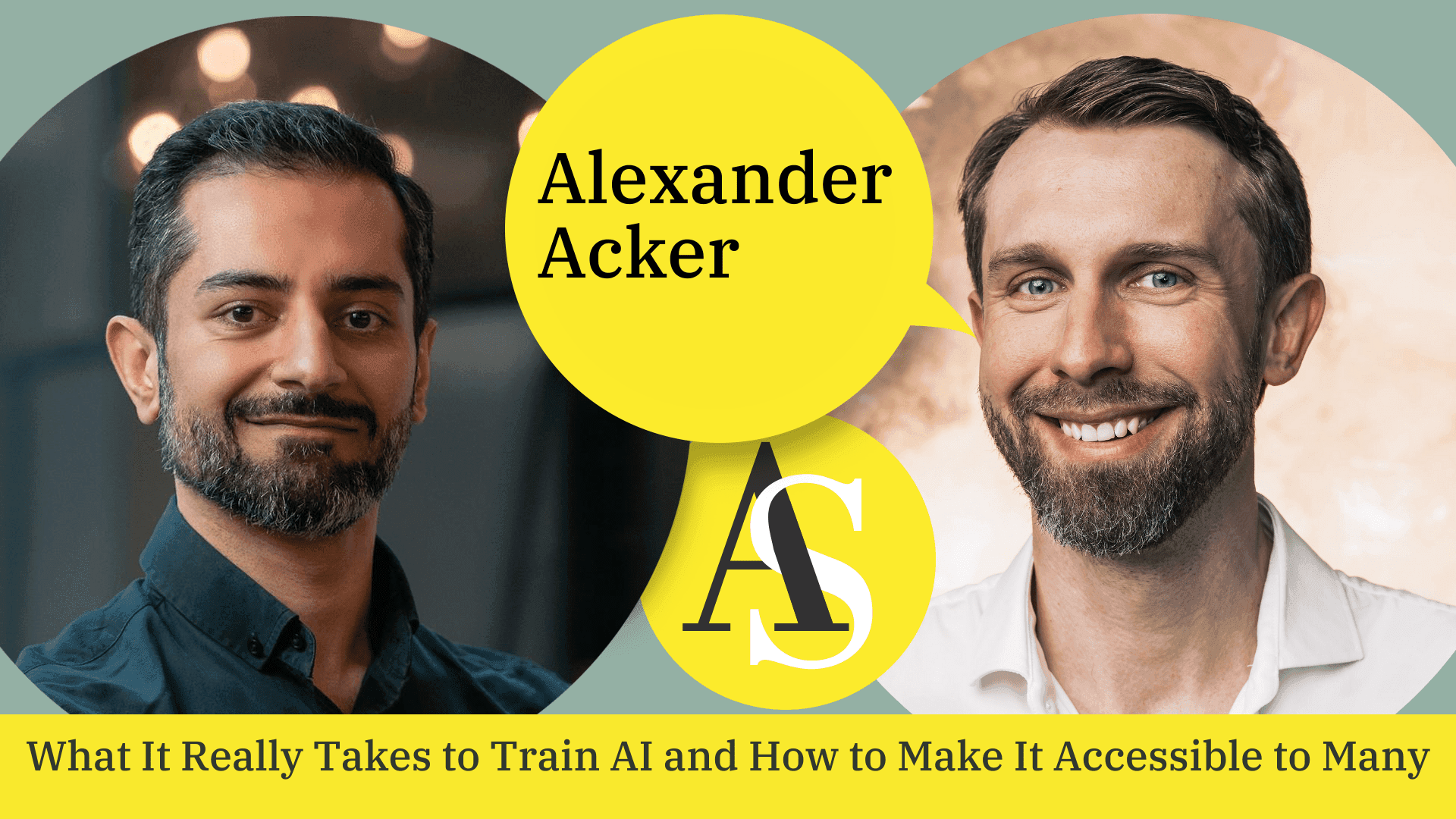 Alexander Acker - What it really takes to train AI and how to make it accessible to many